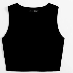 Womens size XS SHEIN EZWear solid blank crop tank top